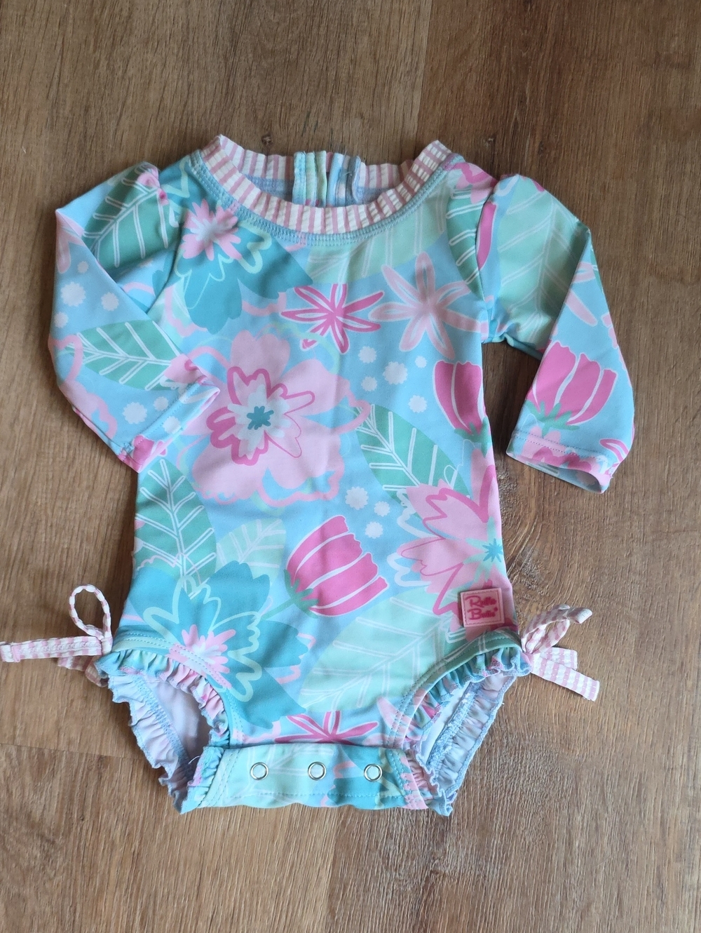 Ruffle Butts Baby Floral Swimsuit 0-3